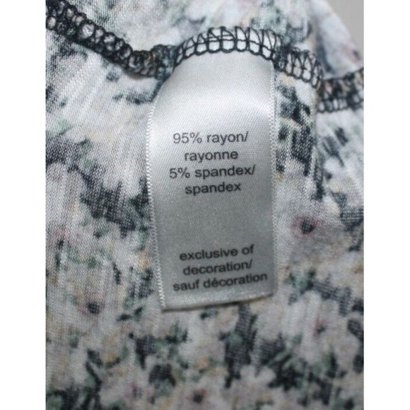 Maurices Top Women’s Large 0X Floral Long Sleeve V Neck Button Up Stretch Blouse - Picture 8 of 9